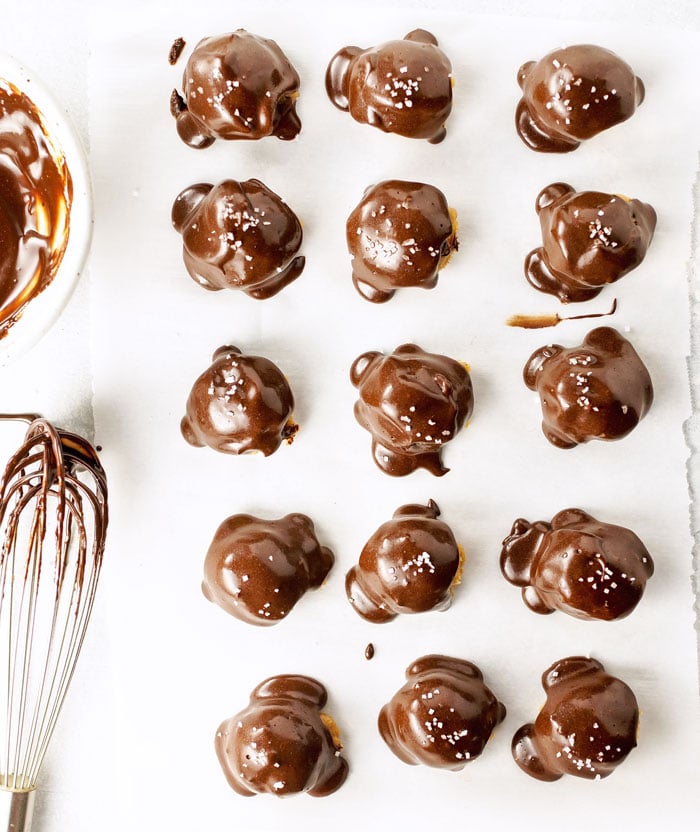 Peanut-Free Vegan Almond Buckeyes: Homemade Coating & Marzipan Twist